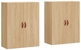 2 db sonoma tölgy fali szekrény 69,5 x 34 x 90 cm