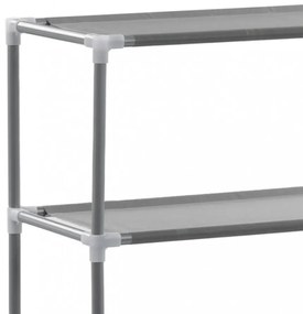 3-szintes ezüstszínű alumínium tárolóállvány 53 x 28 x 169 cm