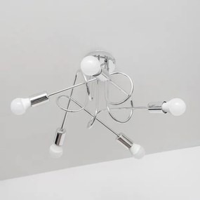 Felületre szerelhető csillár OXFORD 5xE27/15W/230V fényes króm