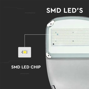 LED állítható fényerejű napelemes utcai lámpa LED/50W/6,4V 6000K IP65 + DO