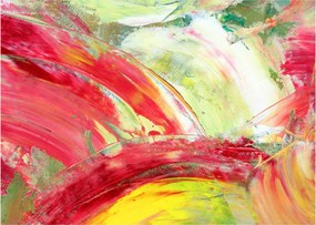 Absztrakció kép - festmény (üvegen) (70x50 cm)