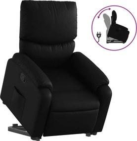 vidaXL fekete műbőr dönthető állófotel