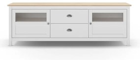 Fehér borovi fenyő TV-állvány 180x59 cm Misti – Marckeric