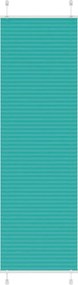 vidaXL pliszírozott redőny Benzinzöld 65x200 cm szövetszélesség