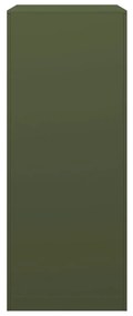 zöld acél tűzifatároló 60 x 40 x 100 cm