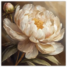 Gario Vászonkép Festett bazsarózsa Méret: 60 x 60 cm