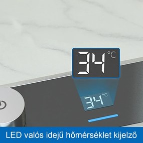 Catania multifunkciós rozsdamentes mosogató digitális csapteleppel