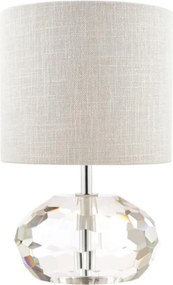 LAURA ASHLEY 3754722-Q IVY Kristály Asztali lámpa Csiszolt króm, Szürke E14 IP20