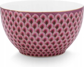 Flower Festival Scallop Dark Pink PiP Studio tál, 200 ml