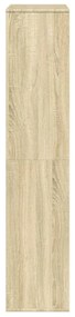 sonoma tölgy színű szerelt fa térelválasztó 100 x 33 x 156,5 cm