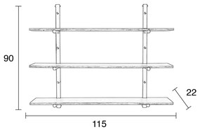 Bundy fali polc - Zuiver
