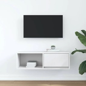 fehér szerelt fa TV-szekrény 80x31x25,5 cm
