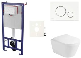 Fali WC szett SAT előtétfalas szereléshez + Glacera Ava WC SIKOSSAVA70K