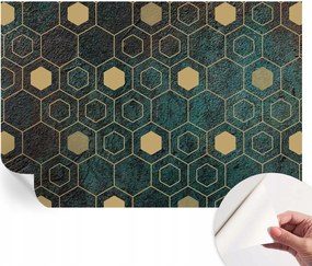 Fotótapéta Öntapadós Design Divatos Geometrikus hexagonok 152x104