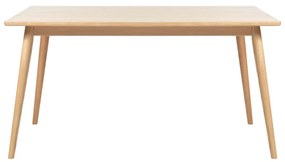 Natúr színű bővíthető étkezőasztal tölgyfa dekoros asztallappal 150x90 cm Barrali – Unique Furniture