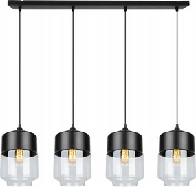 Mennyezeti Lámpa Lógó Csillár Üveg Fekete Díszléc Az Asztal Felett Sziget