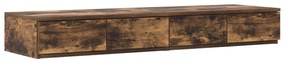 Ágyfiókok Füstölt Tölgy 120x36,5x16,5 cm Műanyag