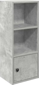 vidaXL betonszürke szerelt fa könyvespolc 31x24x77 cm