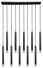 Rabalux 72364 - Csillár zsinóron RAMIRA 10xG9/5W/230V fekete