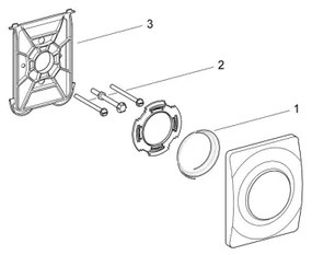 GROHE 37018SH0 - SURF működtető nyomólap 116 × 144 mm fehér