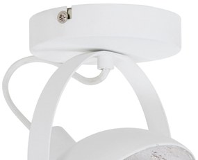 Ipari mennyezeti lámpa fehér ezüsttel 15 cm állítható - Magnax