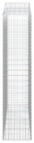 4 db íves horganyzott vas gabion kosár 200x50x220/240 cm