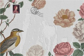 Fotótapéta Flizelin Hálószoba és Nappali tapéta Vintage virágok 104x70