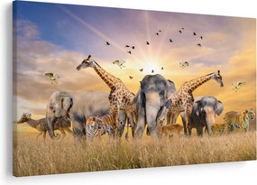Kép - Afrikai állatok (90x60 cm)