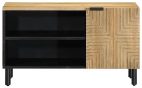 barna tömör mangófa TV-szekrény 80 x 31,5 x 46 cm