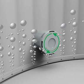 Avenli Bergen szürke márvány mintás felfújható jakuzzi 170 × 170 × 70 cm, 760 liter