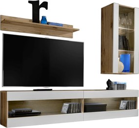 Rtv bútor szett Tivoli SET5 Wotan tölgy/Fehér