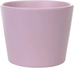 Kerámia kaspó rózsaszín matt 12 x 10 cm