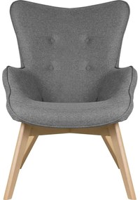Szürke fotel Niko – Ropez