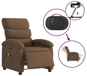 barna szövet dönthető elektromos masszázsfotel