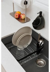 Fekete acél edényszárító 37x29 cm Sinkin – Umbra