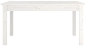 Fehér tömör fenyőfa dohányzóasztal 80 x 50 x 40 cm