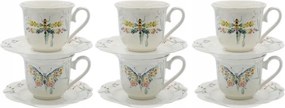 220ml-ES Teáscsésze Kávéscsésze 6 db-OS Ajándék Papillon Szett