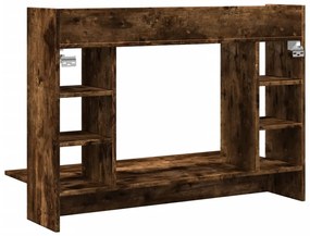 füstös tölgy színű szerelt fa fali íróasztal 105 x 48 x 75 cm