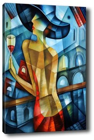 Cubistic Lady kép, 50 x 70 cm - Tablo Center