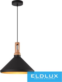 UNIVERSO Függeszték 1xE27 max.60w D350x170x1300mm IP20 fekete/arany 5év