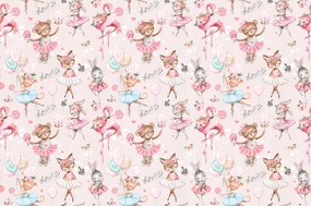 Gyerek fotótapéta Lányoknak Rózsaszín Balerina 196x260 RB04