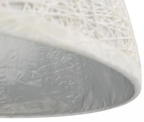 fehér-ezüst függőlámpa Ø50 cm E27