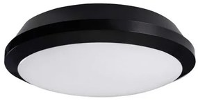 LED lámpatest , mennyezeti , mozgásérzékelős , kerek , 26W , természetes fehér , fekete , IP65 , DABA PRO