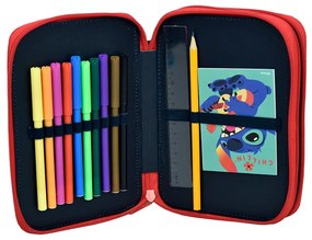 Disney Lilo és Stitch, A csillagkutya Chillin&#039; tolltartó töltött 2 emeletes