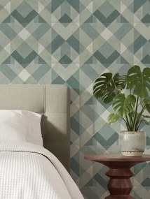 Esselle Home A La Mode Knoll szürke-törtfehér geometrikus vlies tapéta – 100623EH