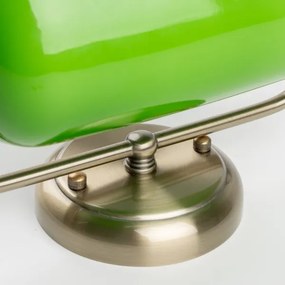 Brilagi - BANK OFFICE fali lámpa 1xE27/60W/230V sárgaréz/zöld