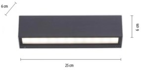 Paul Neuhaus 9675-13 - LED Kültéri fali lámpa ROBERT 2xLED/9W/230V IP65