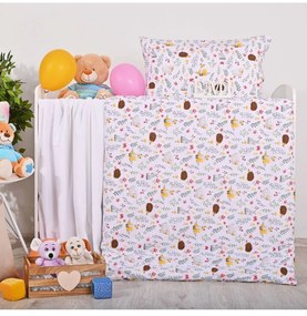 EMI Erdei állatok gyermek ágyneműhuzat, Gyerekgarnitúra 90x130 + 45x65