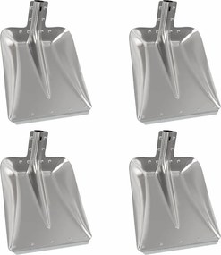 vidaXL Lapát Fej 4 pcs Ezüst 45 x 38 cm Alumínium