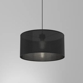 Csillár zsinóron LOFT SHADE 1xE27/60W/230V á. 40 cm fekete